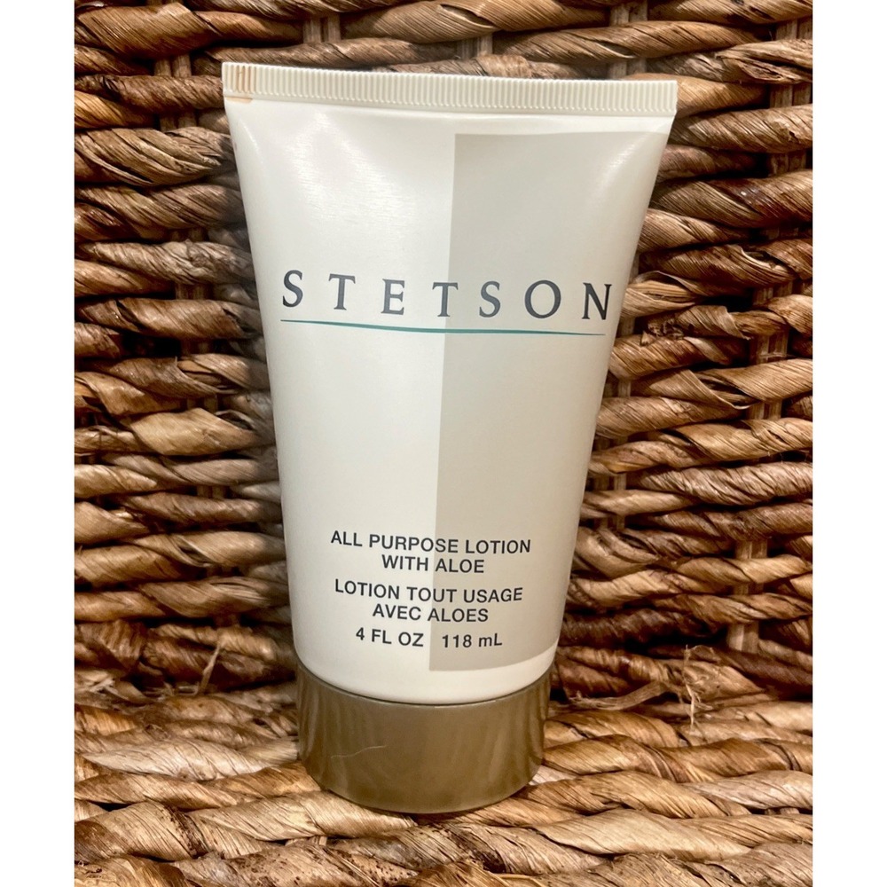 STETSON BY COTY Men's All Purpose Lotion w/Aloe Discontinued 4 FL OZ NOS!